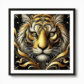 Gold Tiger Art Print