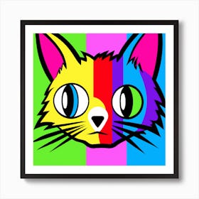 Rainbow Kitty Art Print