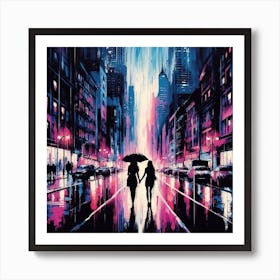 NY romance Art Print