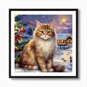 Christmas Cat 1 Poster