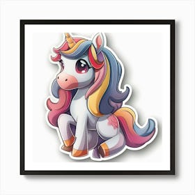 Unicorn Sticker 6 Art Print