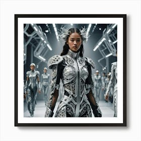 Futuristic Women 1 Art Print