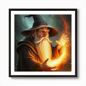 Firing Wizard Art Print