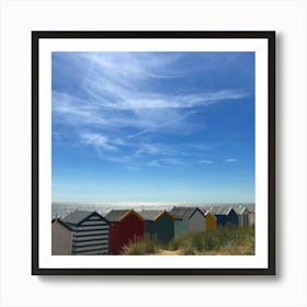 Beach Huts Southwold, England, Photography Art Print