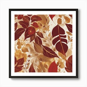 Autumn Leaves 11 Art Print