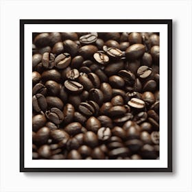 Coffee Beans And Bush Behind Trending On Artstation Sharp Focus Studio Photo Intricate Details (33) Art Print