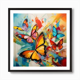 Colorful Butterflies 38 Art Print