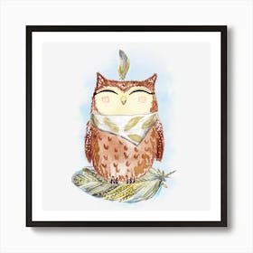 Cute Owl 1 Art Print