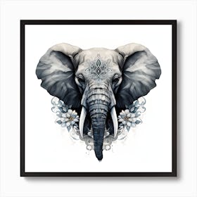 Elephant Series Artjuice By Csaba Fikker 024 1 Art Print