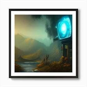 Tv Station Art Print