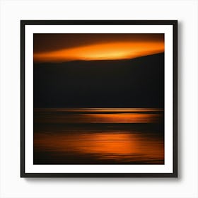 Sunset Over The Dead Sea Art Print