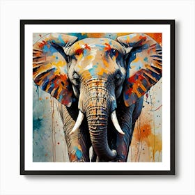 Elephant Painting Art Print