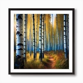 Birch Forest 10 Art Print