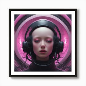 SPACE GIRL Art Print