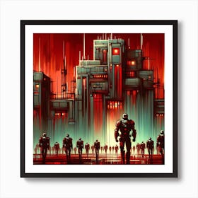 Futuristic City 3 Art Print