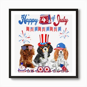 Hot Trend Patriotic Yorkie Dog Yorkshire Terrier 4th Of Art Print