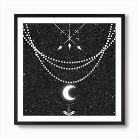 Moon And Arrows Art Print