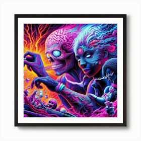 Psychedelic Art 33 Art Print