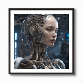 Futuristic Woman 16 Art Print