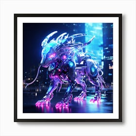 Futuristic Robot Art Print