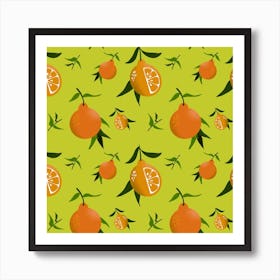 Citrus Repeat Lime Ricki Art Print
