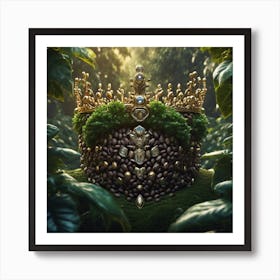 Crown Of Coffee Beans Art Print