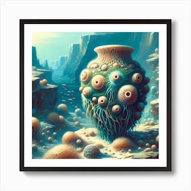 Alien Vase Art Print