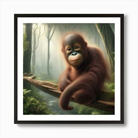 Orangutan 1 Art Print