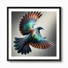 Dove In Flight 2 Art Print