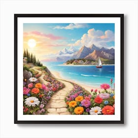 Path To The Sea 4 Art Print