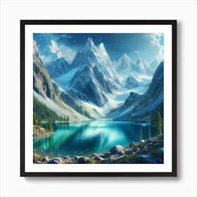 Mountain Lake 6 Art Print