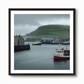 Fishing Boats In Ireland Art Print