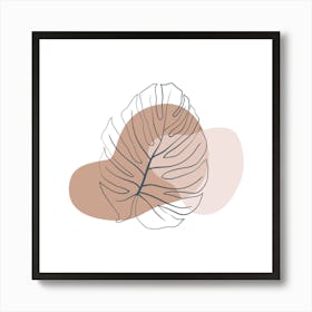 Leaf Illustration Art Print