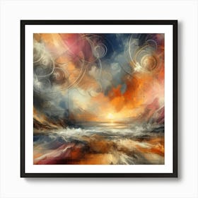 Abstract Horizons 32 Art Print