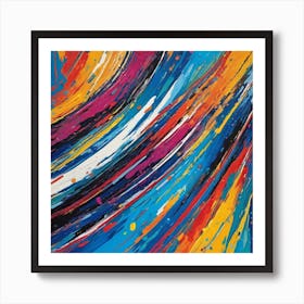 Zoom Abstract Painting Art Print