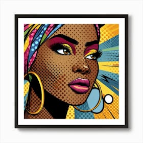 Akosua Pop African Woman  Art Print