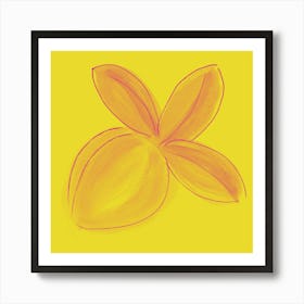 Lemon Yellow Bright 2 Art Print