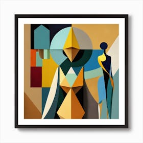 Female figures Art Print