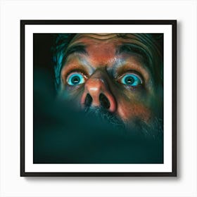 Man With Blue Eyes Art Print