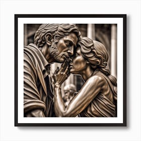 Kissing Couple 1 Art Print