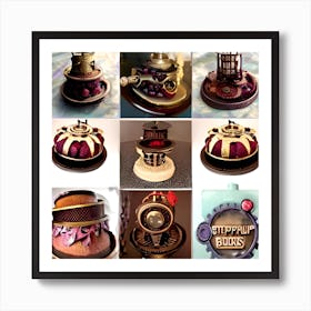 Steampunk Cake 7 Art Print