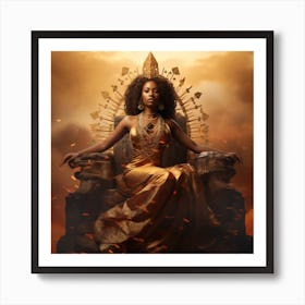 Throne of a Queen Art Print