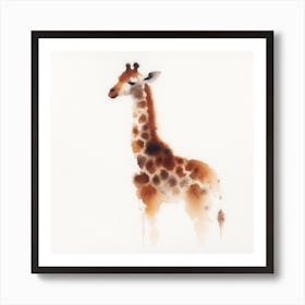 Giraffe Canvas Print Art Print