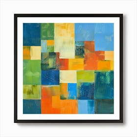 Abstract Squares 12 Art Print