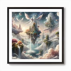 City In The Clouds Art Print