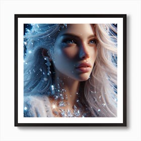 Snow Girl Art Print