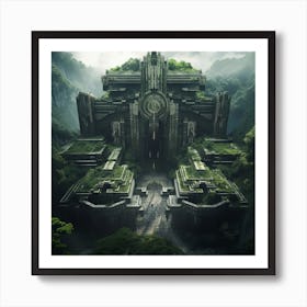 Temple In The Jungle 5 Art Print