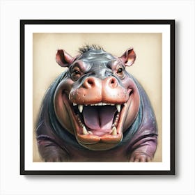 Hippo 21 Art Print