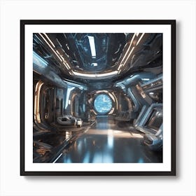 Futuristic Interior 6 Art Print