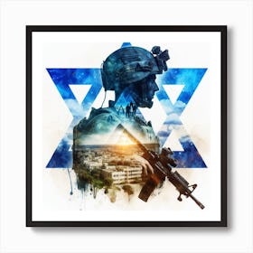 Israeli Soldier 9 Art Print